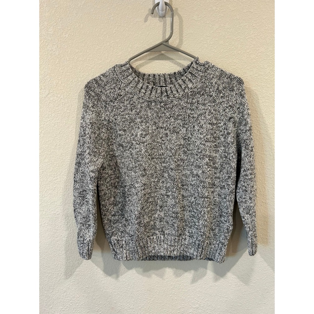 Theory Serino Meridian Speckled Knit Sweater Mock Neck Pullover Size S